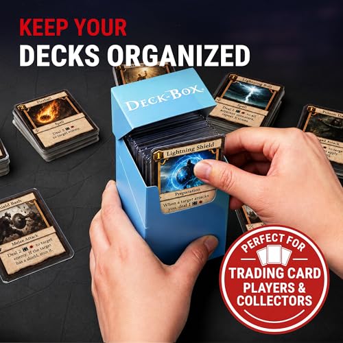 Ultra-Pro Deck Box, Set of 6 (Orange, Purple, Light Blue, Pink, Yellow, Light Green)