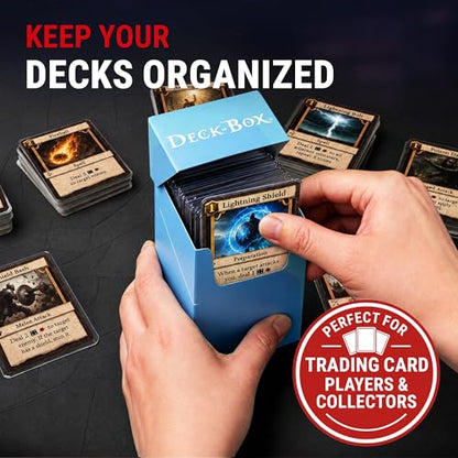 Ultra-Pro Deck Box, Set of 6 (Orange, Purple, Light Blue, Pink, Yellow, Light Green)