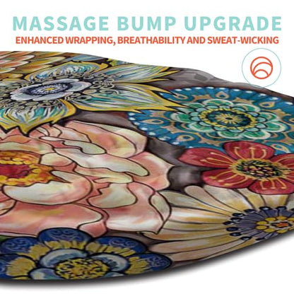 Ergonomic Mouse Pad Wrist Support with Memory Foam Massage Bulge, Carpal Tunnel Pain Relief Mousepad Wrist Rest for Mouse(12x8 inch, Blooming) - color: Kg007-blooming
