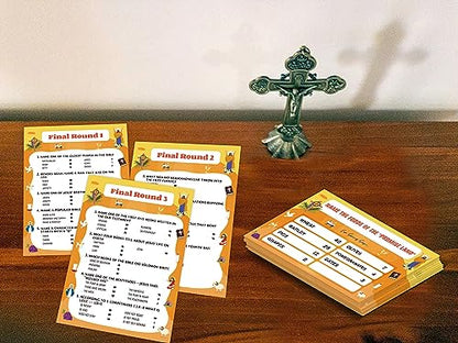 O4 Bible Games for Adults and Family - Bible Study, Trivia and Fun Family Game Night - 15 Game Cards + 3 Instruction Cards - color: Bible Game04