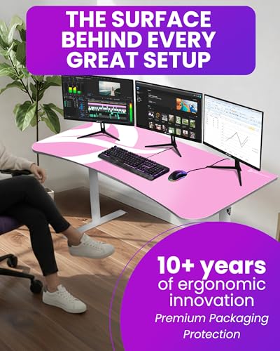 Arozzi Arena Gaming Desk Pad D003 | Full Desk Mouse Pad, Washable Desk Mat, Anti-Slip Rubber Base, Water-Resistant Surface - color: D003