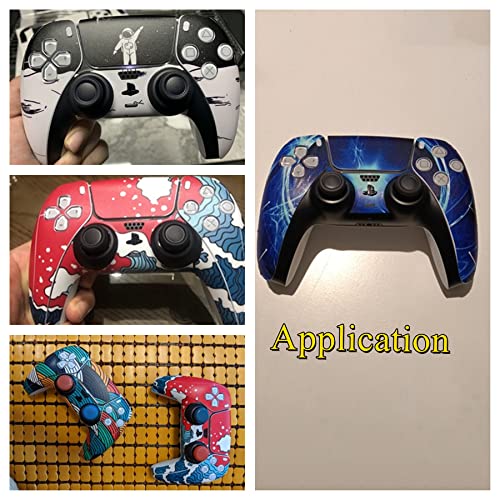 Skin for Ps5 Controller, 3pcs Whole Body Vinyl Decal Cover Sticker for PlayStation 5 Controller (PS5 Controller #7) - color: PS5 controller #7
