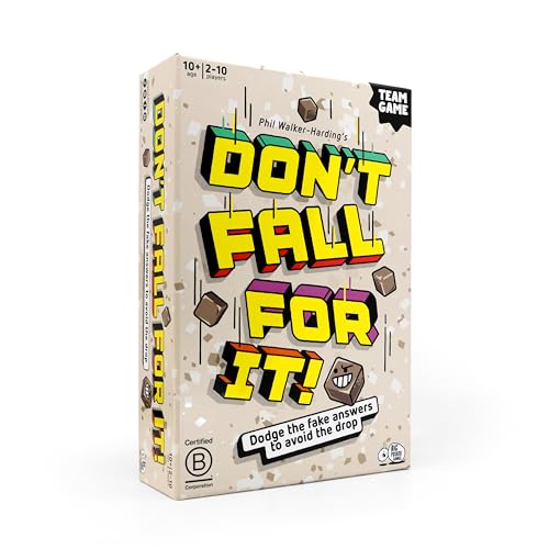 Don't Fall for It - The Hilarious Tower Trivia Game for Ages 10 and up. Fun and Easy Board Game for 2+ Players, Perfect for Families and Kids and Game Night. - style: Grey Version 'Original' (Same Content)