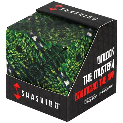 Shashibo DODECA Magnetic Puzzle Cube, Stress Relief Fidget Toy | 100+ Possible Shapes, Sensory Fidget Toy For Adults & Kids, Fun Shape Shifting Puzzle Box For All Ages - color: Forest, size: DODECA