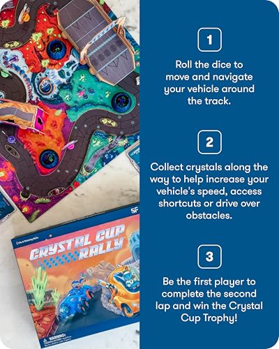 SimplyFun Crystal Cup Rally - Educational Kids Game - Develops Reasoning Skills, Planning, & Strategic Thinking - 2-5 Players, Ages 7 & Up - style: Crystal Cup Rally