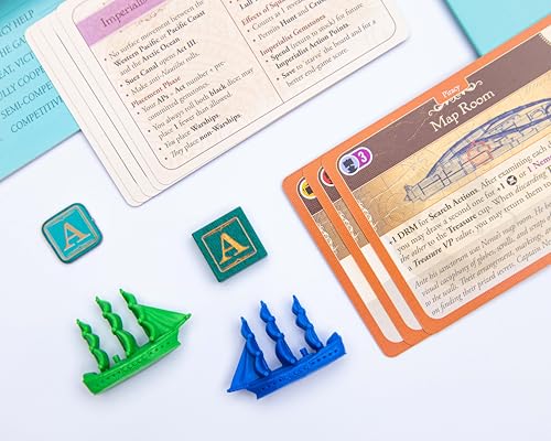 Victory Point Games Nemo's War Journey's End Expansion, 2-Player Variant | Victory Point Games Nemo's War: Journey's End expansion; 2-player variant, new character & finale cards