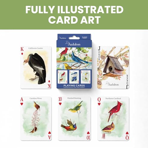 MasterPieces Officially Licensed Audubon Playing Cards - 54 Card Deck for Adults - style: Audubon