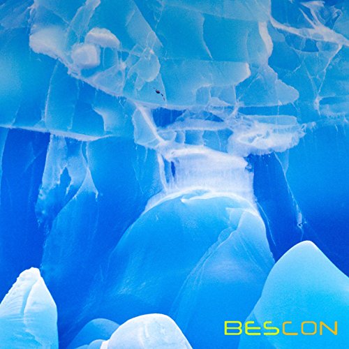 Bescon Gemini Glowing Polyhedral Dice 7pcs Set ICY Rocks, Luminous RPG Dice Set d4 d6 d8 d10 d12 d20 d%, Brick Box Packaging - color: Icy Rocks