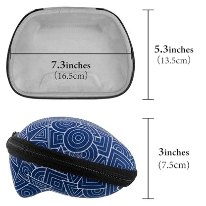 GEEKRIA Controller Travel Case Compatible with Xbox One, Series X, S, Hard Shell Carrying Bag, Protective Storage with Internal Mesh Pocket (Blue) - color: Blue