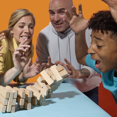 Official Hasbro Games Jenga Game | Digital Die for 6 More Ways to Play | Original Wood Block Game | Stacking Tower | Ages 6+ | 1+ Players | Party Games