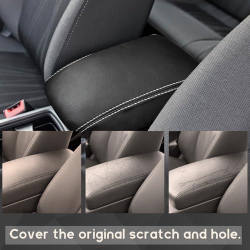 ramuel Center Console Armrest Cover for Ford Focus 2015 2016 2017 2018 | Anti-Scratch ，Non-Slip ，PU Leather ，Easy Install - size: for Focus 2015 2016 2017 2018