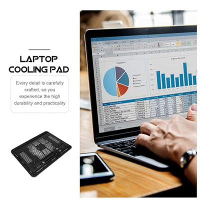 SHERCHPRY Laptop Cooling Pad USB Powered Laptop Cooler Stand with Anti-Slip Feet Air Cooling Ventilation Silent Cooler for and Gaming 12.99 X 9.84 X 0.94 in