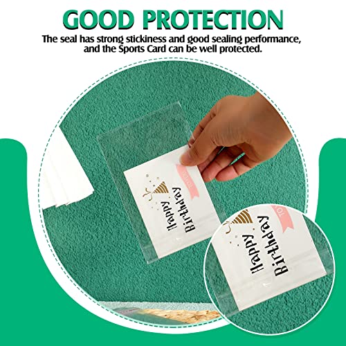 Lewtemi 900 Pcs Graded Card Sleeves Resealable Team Bags for Trading Cards Baseball Sports Slabs Holders Plastic Collectible Slabs Protection,3.5" x 5.5"