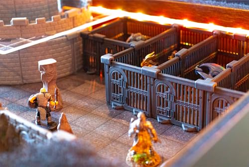 Dirt Cheap Dungeons - Jail Cell Kit | Modular & Customizable | Injection-Molded for Superior Durability | TTRPG Accessories for D&D, Daggerheart, & Tabletop Gaming