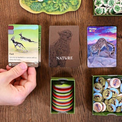 Nature Board Game | Adapt and Evolve Species to Survive in a Shared Ecosystem | Wildlife Strategy Game for Adults, Teens and Families | 1-4 Players, Solo Mode, Age 10+