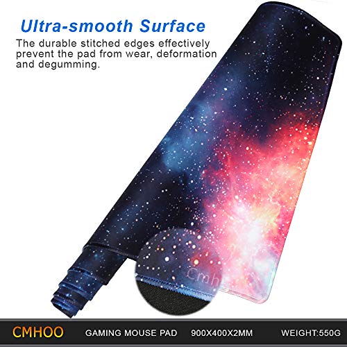 XXL Professional Large Mouse Pad & Computer Game Mouse Mat (35.4x15.7x0.1IN, 90x40 sky002) - color: 90x40 sky002, size: 35.4x15.7x0.1IN