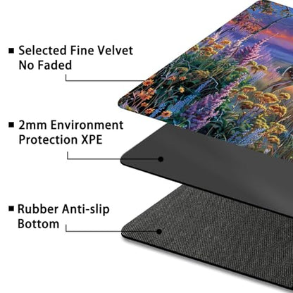 MTG Playmat,Game Play Mat for MTG TCG 24 x 14 inches Cards Game Playmats,Trading Card Game Stitched Play Mats Commander Deck Gaming Desk Mat Card Gameplay Mats,Elk Lavender - color: Elk Lavender, size: NO Zone