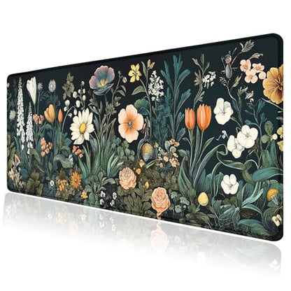 Large Mouse Pad, Desk Mat Computer Keyboard Pad Non-Slip Rubber Base Waterproof with Stitched Edges for Laptop Gaming, Office & Home 31.5 x 11.8 Inch (XL-05) - color: Xl-05