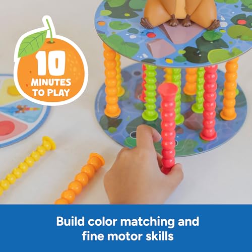 Educational Insights Snack or Splash - Learning Games for Kids Ages 4-8, Toddler Board Games, Strategy Topple Game, Tabletop Family Board Game, Preschool Fine Motor and Color-Matching Toys