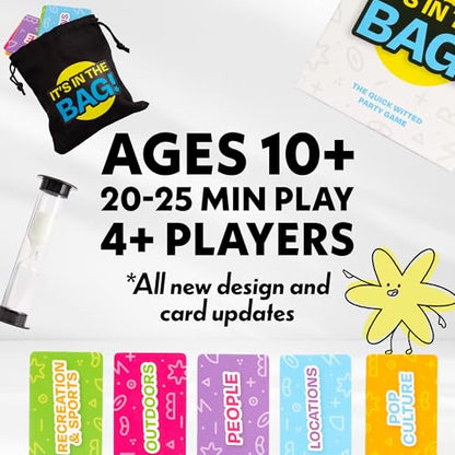 It’s in The Bag - Ultimate Family Game for Game Night, 3 Rounds of Wild Fun | New Redesign of the Viral Party Game for Adults, Groups, and Kids - 25-30 Minutes, 4+ Players