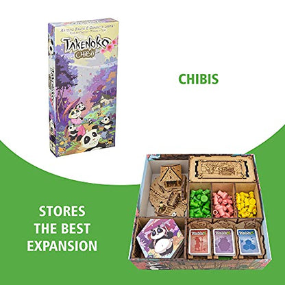 Organizer for Takenoko Board Game and Chibis Expansion, Storage Insert, Accessories Upgrade