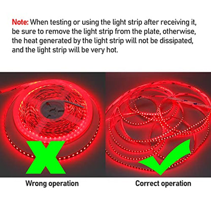 USB Red 620-625nm LED Strip 5V USB Powered 13.12ft/4M(2pcs x 6.6ft) | 240LEDs Flexible SMD2835 High Brightness No-Waterproof IP20 LED Tape Lights - color: Red