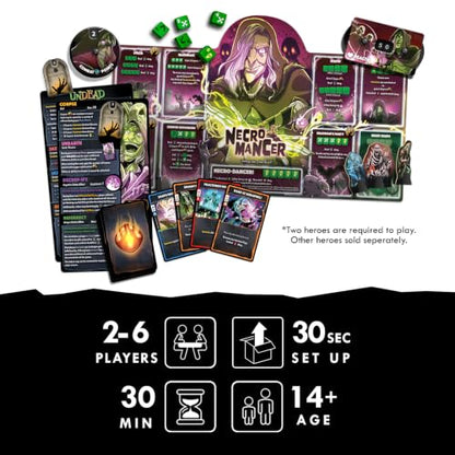Dice Throne Box Game - Strategic Dice & Card Battler (Necromancer) - style: Necromancer