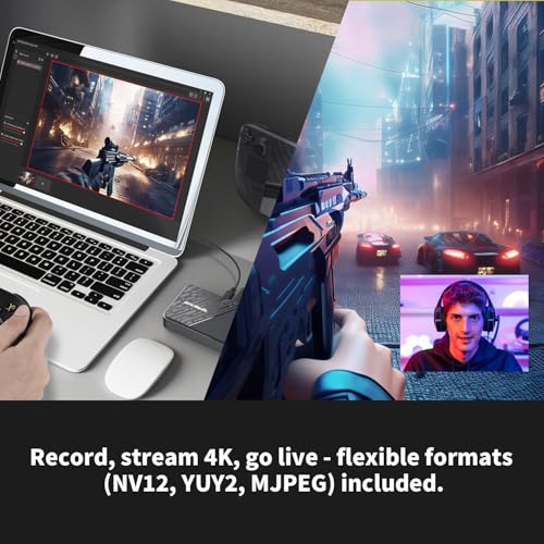 AVerMedia Capture Card for Streaming, 4K60 HDR Passthrough, 1080p60 Video Recording, Ultra-Low Latency Game Streaming for Switch 2, Xbox, PS5, PC on Twitch, OBS, Win11, Mac - StreamLine MINI+ GC311G2 - size: 1080p60 - GC311G2