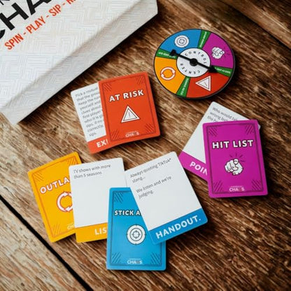 CONTROLLED CHAOS - The Ultimate Adult Party Card Game | 4 Decks in 1 with 250+ Roasts and Challenges That Will Get You Drinking | Great for Game Nights, Pre-Games, White Elephant, Bachelorettes