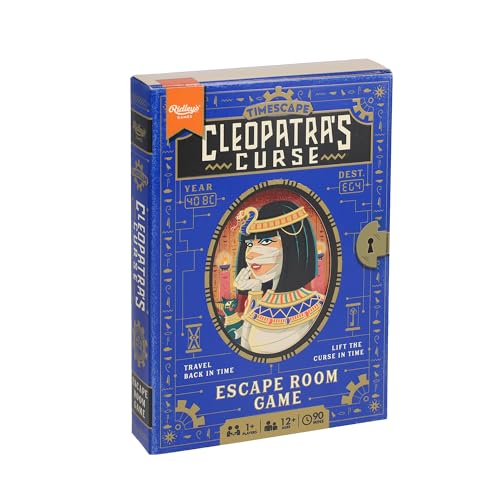Ridley's Games Timescape: Cleopatra’s Curse an Escape Room Game - Brainteasers - Mystery Solving - Crack The Code - Game Night Favorites - Ages 12+ | 90 Minute Gameplay - Re-Gift to Your Friends! - style: Cleopatra