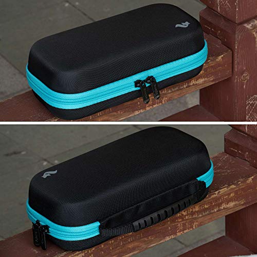 ButterFox Extra Large Carrying Case for Nintendo Switch Lite, Fits Charger, Compatible with JETech Protective Case and Most Grips, Game and Accessories Storage (Turquoise Blue/Black) - color: Turquoise Blue