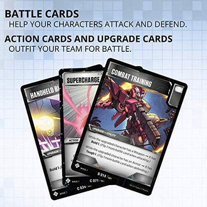 Transformers TCG Metroplex Deck | Foil Titan-Sized Character Card | 44 Cards Incl. Scamper, Six Gun, Slammer