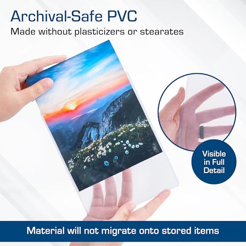BCW 6X8 Toploaders for Photos | 25-Pack | 6x8 Toploaders,Clear Rigid PVC Protectors | Perfect for Photos, Trading Cards and, Baseball Card Protectors