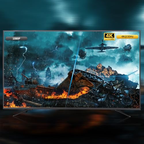4K 2x2 HDMI Video Wall Controller, 4K@30Hz HDMI Matrix 4 in 4 Out, with 4x1 PIP Multiviewer, Support 3.5mm Audio, 90°,180°,270° Rotation & Web GUI & APP Control, Multiple Splicing Modes - size: 4K@30Hz 4x4 w/Video Wall