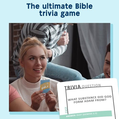 So You Think You Know The Bible, Fun Bible Trivia Game and Christian Gift | Best Bible Edition Card & Board Game for Kids, Adults & Families, Bible Study Quiz & Religious Gift for Christian Men & Women