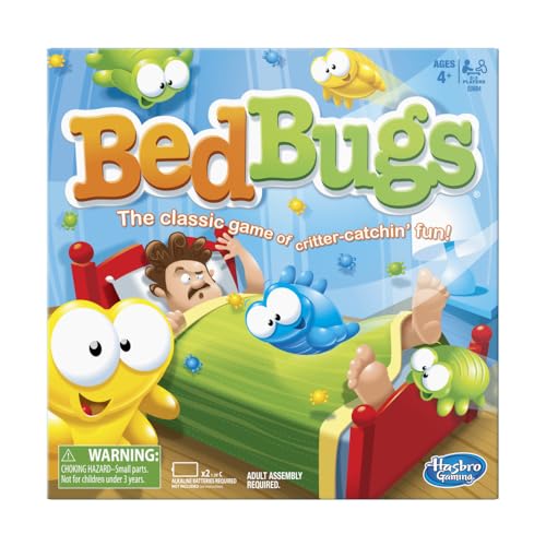 Bed Bugs Board Game | The Classic Game of Critter-Catchin’ Fun | Kids and Preschool Games | Ages 4 and Up | 2 to 3 Players | Family Games | Easter Gift for Kids (Amazon Exclusive)