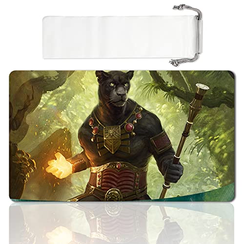 Board Game MTG Playmat Games Size 60X35 cm CCG Compatible for MTG CCG RPG Trading Card Game (Lord Windgrace) - color: Lord Windgrace
