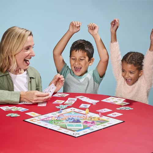 Monopoly Junior Board Game (2026 Edition) | 2 Games in 1 for Younger Kids, 2-Sided Board | Ages 4+ | 2-4 Players | 20 Mins. | Gifts for Preschoolers