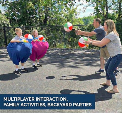 Granny Pants Yard Game, 2026 New Granny Pants Outdoor Game, 2pcs Giant Pants with 8 Bouncy Balls and Pump Set, Funny Giant Party Game for Adults, Lawn Field Game Set Gifts, Family Backyard Games