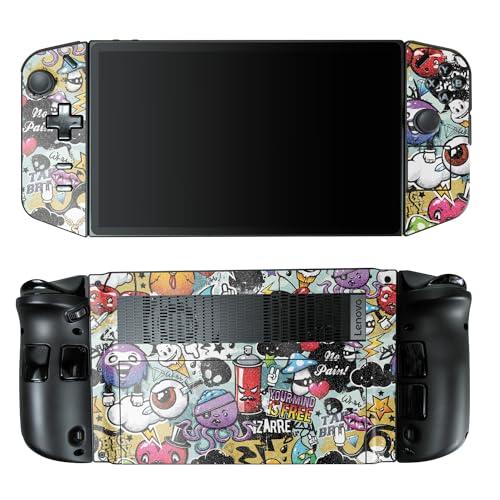Glossy Glitter Gaming Skin Compatible with Lenovo Legion Go - Oddballs - Premium 3M Vinyl Protective Wrap Decal Cover - Easy to Apply | Crafted in The USA by MightySkins - color: Oddballs, style: Glossy Glitter Finish