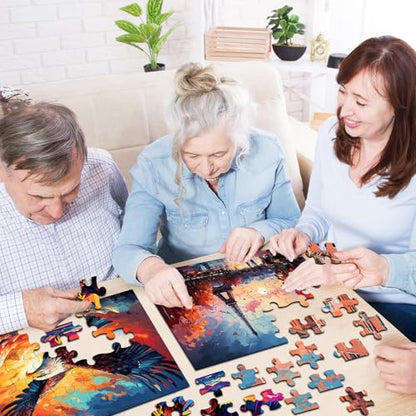 6 Pack 36-Piece Large Jigsaw Puzzles for Seniors Easy Dementia Alzheimer Products Dementia Activities Memory Training Game for Elderly Alzheimer's Patients in Nursing Home Gift (Style 3) - style: Style 3