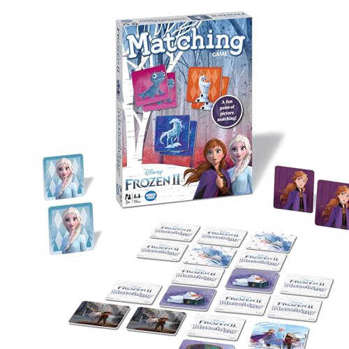Wonder Forge Frozen 2 Memory Matching Game for Kids Ages 3-5 - Toddler Learning & Educational Toys Featuring Anna, Elsa, and Olaf - Fun Disney Toys - style: Original Packaging