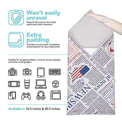 Foto&Tech Flexible Magic Cloth Wrapper, Anti-Scratch Camera Lens Book Wrap Travel Case, Compatible with DSLR Camera Lens Laptop Smartphone Tablet Gaming Consoles - color: White, size: 20.50 x 20.50 Inch
