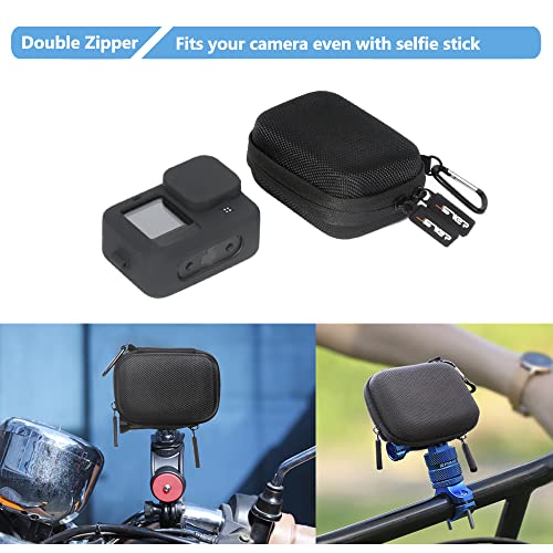 JSVER Carrying Case for GoPro Hero 13 Hard Travel Storage Case for Hero 13/12/11/10/9/8/7/6/5/4/3, DJI Osmo Action 5 Pro/4/3, AKASO Brave 8/EK7000/EK7000 Pro, Insta360 Ace/Ace Pro, Apexcam - size: Small-T1