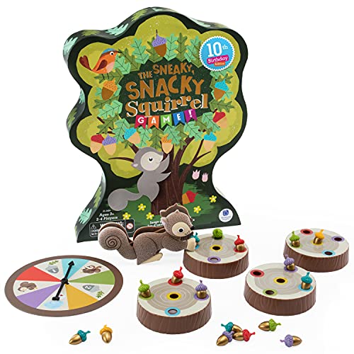 Educational Insights Sneaky, Snacky Squirrel Game! Special Edition, Easter Game for Toddler & Preschoolers, Color Matching, Fine Motor Skills, Ages 3+