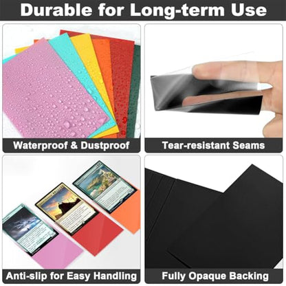 50 Pack MTG Card Sleeves Standard Card Sleeves Sturdy MTG Matte Back Finish Perfect Shuffling Protect All Your Trading Collectible Cards 66x91mm - color: 50 Pack
