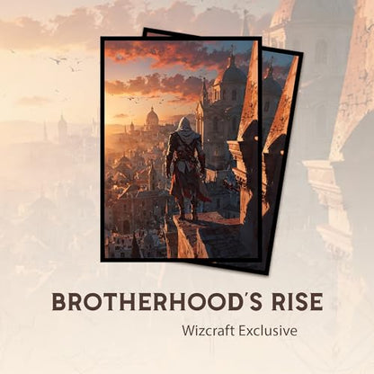 Brotherhood's Rise - MTG Card Sleeves, 104ct, Standard Size, Smooth | Perfect for Double Sleeving, Smudge Resistant Matte Back, Standard 66x92mm - Compatible with Magic The Gathering & TCG Cards - color: Brotherhood's Rise, size: Smooth