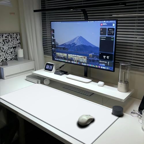 White Mouse Pad Extended Large Gaming Mousepad XL Big Long Oversized Desk Mat Stitched Edges 31.5 X 11.8 Inch for Home Office - color: Black3
