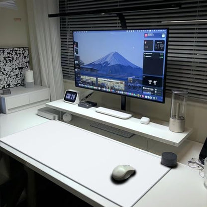 White Mouse Pad Extended Large Gaming Mousepad XL Big Long Oversized Desk Mat Stitched Edges 31.5 X 11.8 Inch for Home Office - color: Black3