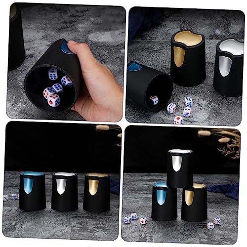 1pc Stylish Dice Cup Portable Plastic Holder for Party Games Easy to Clean Lightweight Compact Dice Storage Container for Bar Ktv Entertainment